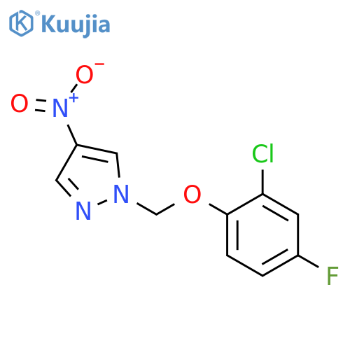 1-(2-chloro-4-fluorophenoxy)methyl-4-nitro-1H-pyrazole structure