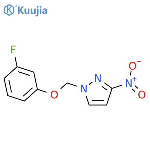 1-(3-Fluoro-phenoxymethyl)-3-nitro-1H-pyrazole structure