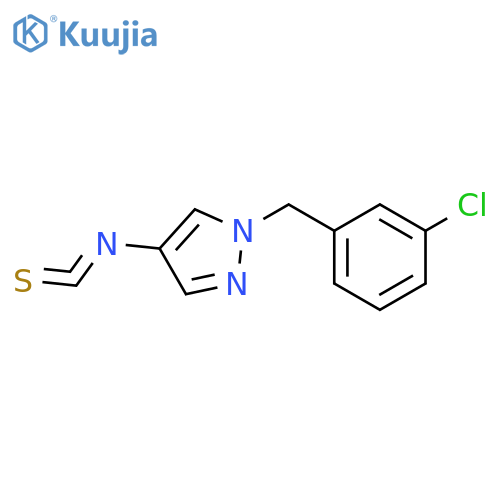 1-(3-chlorophenyl)methyl-4-isothiocyanato-1H-pyrazole structure