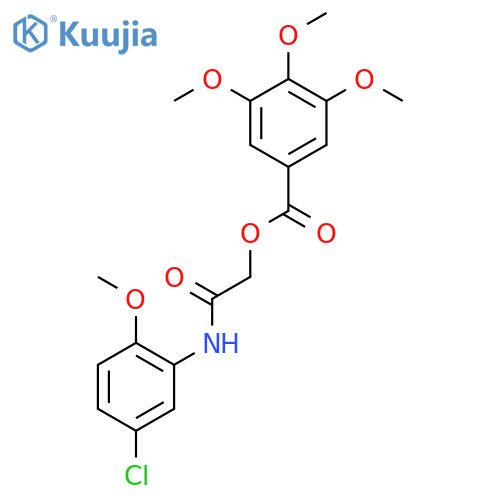 [(5-chloro-2-methoxyphenyl)carbamoyl]methyl 3,4,5-trimethoxybenzoate structure