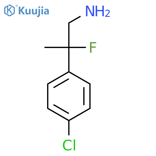 2-(4-Chlorophenyl)-2-fluoropropan-1-amine structure