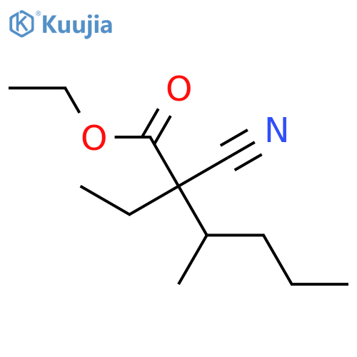 2-Cyano-2-ethyl-3-methylhexanoic Acid Ethyl Ester structure