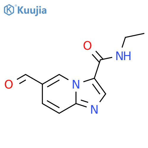 N-ethyl-6-formyl-Imidazo[1,2-a]pyridine-3-carboxamide structure