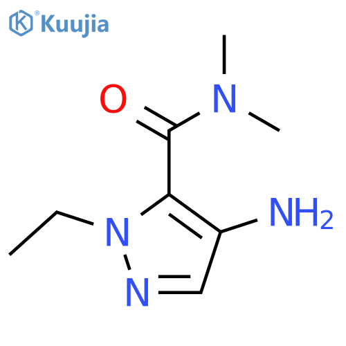 4-Amino-1-ethyl-N,N-dimethyl-1H-pyrazole-5-carboxamide structure