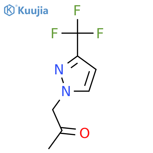 1-3-(trifluoromethyl)-1H-pyrazol-1-ylpropan-2-one structure