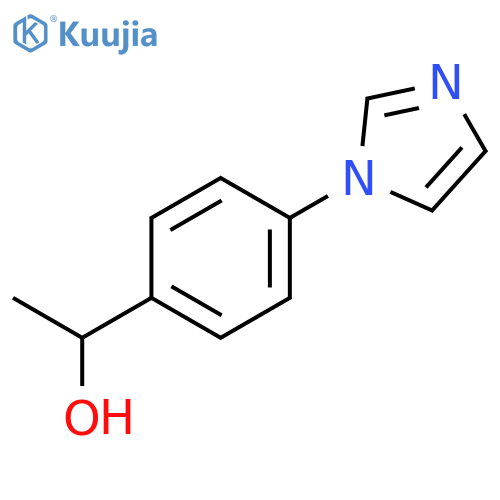 1-4-(1H-imidazol-1-yl)phenylethan-1-ol structure