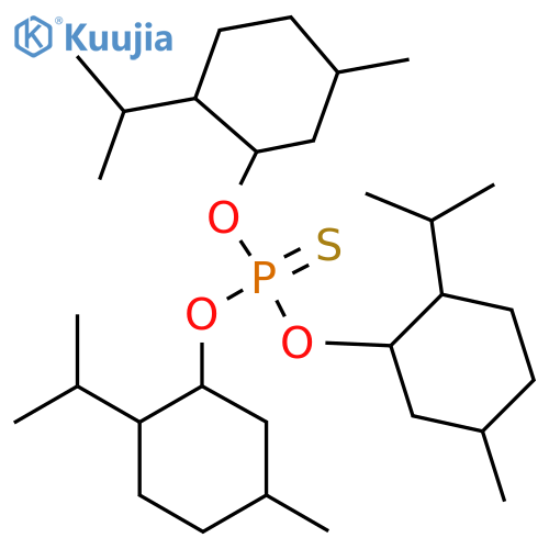 O,O,O-tris[5-methyl-2-(propan-2-yl)cyclohexyl] phosphorothioate structure