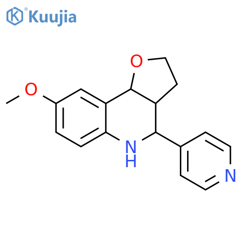 8-Methoxy-4-pyridin-4-yl-2,3,3a,4,5,9b-hexahydro-furo[3,2-c]quinoline structure