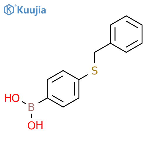 4-Benzylthiophenylboronic Acid structure