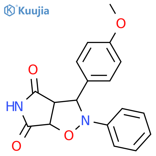 3-(4-methoxyphenyl)-2-phenyl-hexahydro-2H-pyrrolo[3,4-d][1,2]oxazole-4,6-dione structure