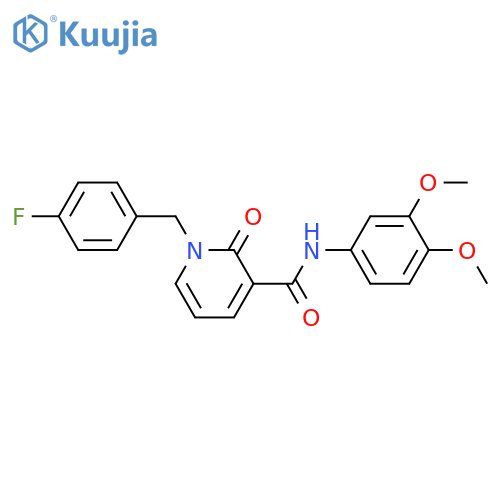 N-(3,4-dimethoxyphenyl)-1-[(4-fluorophenyl)methyl]-2-oxo-1,2-dihydropyridine-3-carboxamide structure