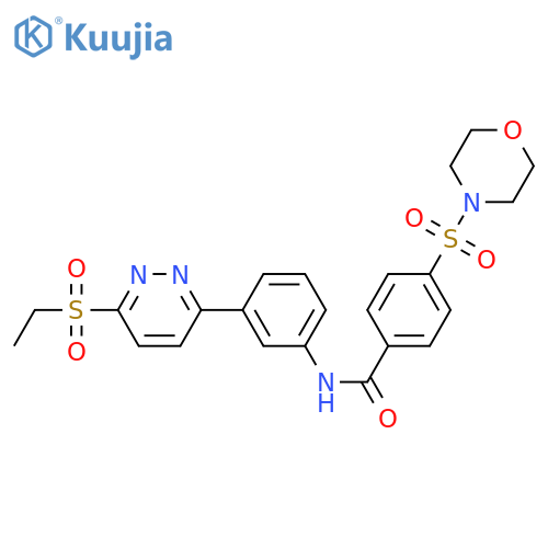 N-{3-[6-(ethanesulfonyl)pyridazin-3-yl]phenyl}-4-(morpholine-4-sulfonyl)benzamide structure