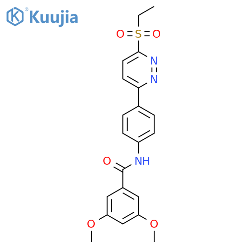 N-{4-[6-(ethanesulfonyl)pyridazin-3-yl]phenyl}-3,5-dimethoxybenzamide structure
