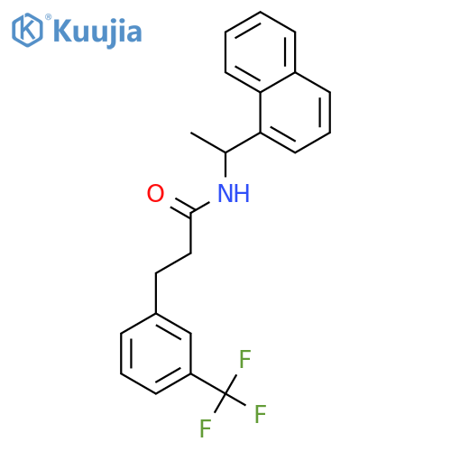 (R)-N-(1-(Naphthalen-1-yl)ethyl)-3-(3-(trifluoromethyl)phenyl)propanamide structure
