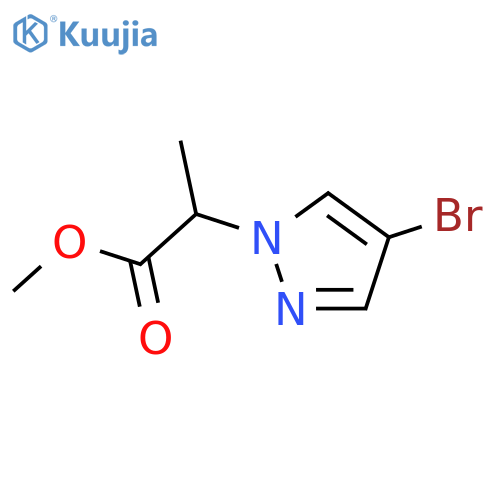 methyl 2-(4-bromo-1H-pyrazol-1-yl)propanoate structure