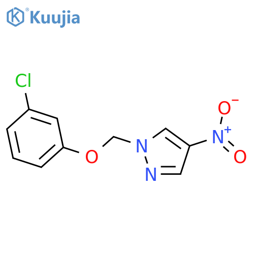 1-(3-chlorophenoxy)methyl-4-nitro-1H-pyrazole structure