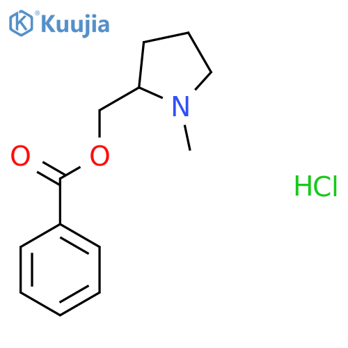 1-Methyl-2-pyrrolidinemethanol Benzoate Hydrochloride structure