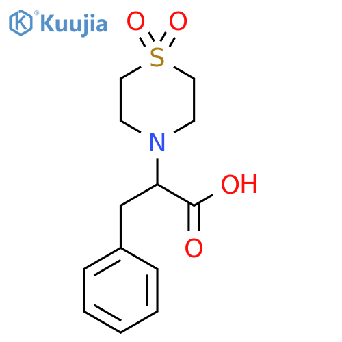 2-(1,1-Dioxo-1lambda~6~,4-thiazinan-4-yl)-3-phenylpropanoic Acid structure