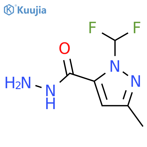 1-(Difluoromethyl)-3-methyl-1H-pyrazole-5-carbohydrazide structure