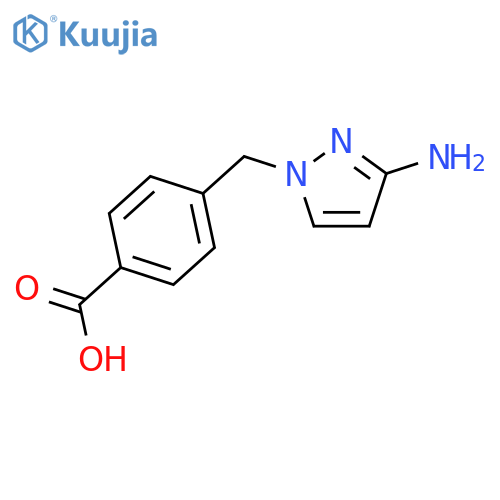 4-(3-Amino-1H-pyrazol-1-yl)methylbenzoic Acid structure