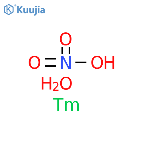 Nitric acid, thulium(3+) salt, hydrate structure