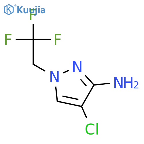 4-chloro-1-(2,2,2-trifluoroethyl)-1H-pyrazol-3-amine structure
