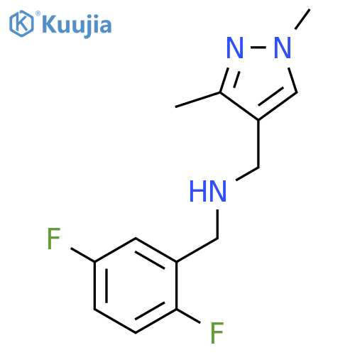(2,5-difluorophenyl)methyl(1,3-dimethyl-1H-pyrazol-4-yl)methylamine structure
