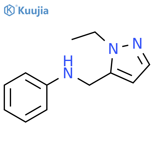 N-(1-ethyl-1H-pyrazol-5-yl)methylaniline structure