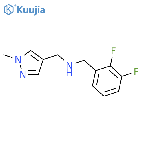 (2,3-difluorophenyl)methyl(1-methyl-1H-pyrazol-4-yl)methylamine structure