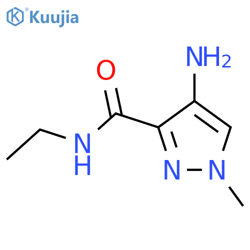 4-amino-N-ethyl-1-methyl-1H-pyrazole-3-carboxamide structure