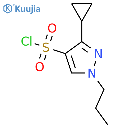 3-Cyclopropyl-1-propyl-1H-pyrazole-4-sulfonyl chloride structure