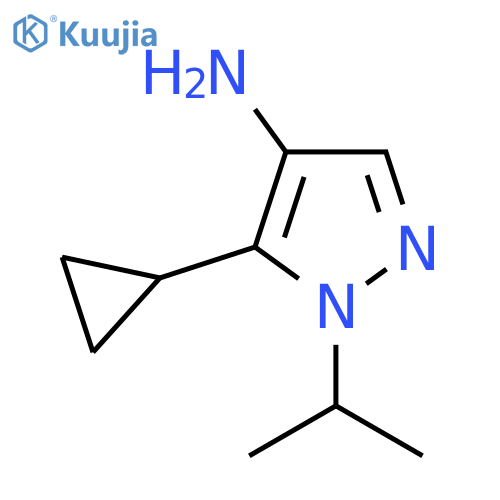 5-cyclopropyl-1-(propan-2-yl)-1H-pyrazol-4-amine structure