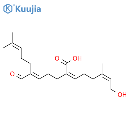 5,9-Undecadienoic acid,6-formyl-2-[(4Z)-6-hydroxy-4-methyl-4-hexen-1-ylidene]-10-methyl-, (2Z,5E)- structure