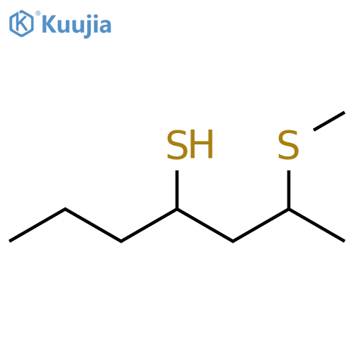 2,4-Heptanedithiol; 2-S-Me structure