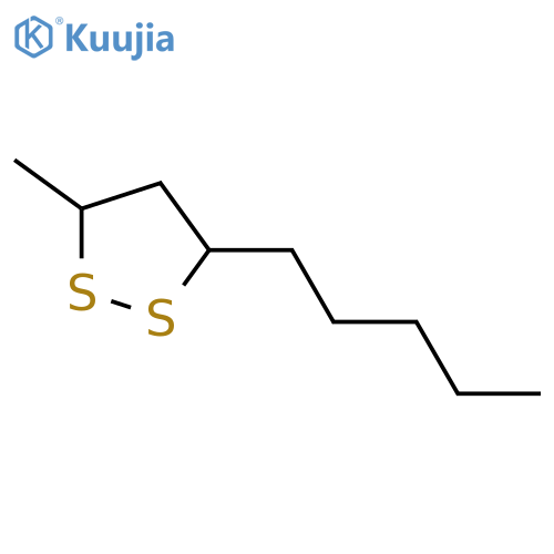 3-Methyl-5-pentyl-1,2-dithiolane structure