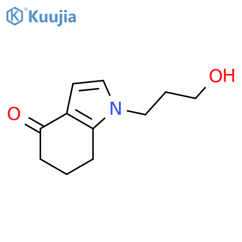 1,5,6,7-tetrahydro-1-(3-hydroxypropyl)-4H-Indol-4-one structure