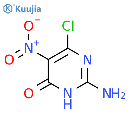 2-amino-6-chloro-5-nitropyrimidin-4-ol structure
