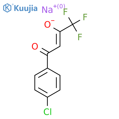 Sodium 4-(4-chlorophenyl)-1,1,1-trifluoro-4-oxobut-2-en-2-olate structure