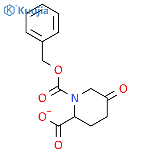 1,2-Piperidinedicarboxylic acid, 5-oxo-, 1-(phenylmethyl) ester structure