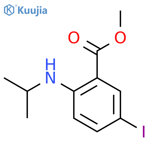 Methyl 5-iodo-2-(isopropylamino)benzoate structure