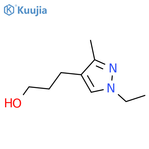 3-(1-ethyl-3-methyl-1H-pyrazol-4-yl)propan-1-ol structure