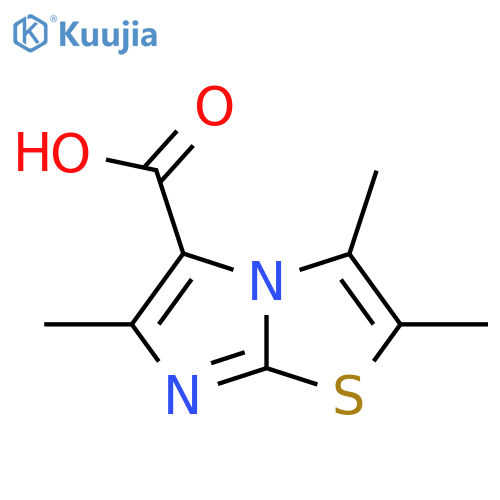 trimethylimidazo2,1-b1,3thiazole-5-carboxylic acid structure