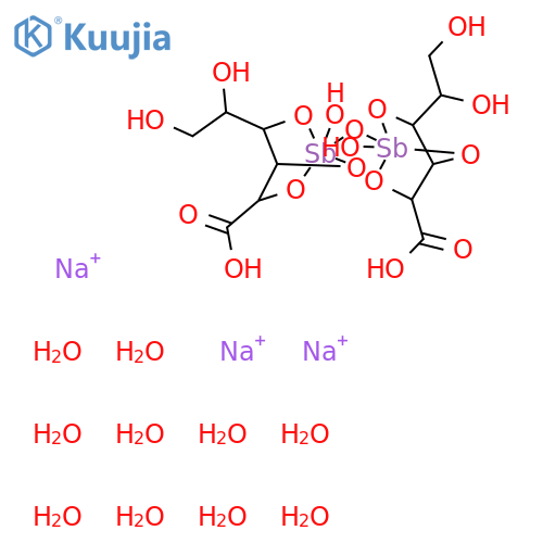 Gluconic acid; D-form, Antimonic acid diester, tri-Na salt structure