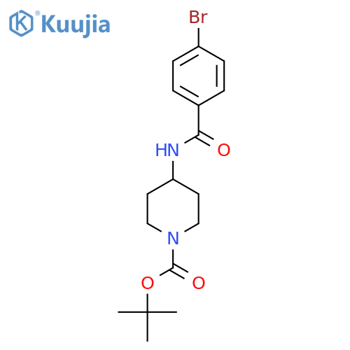 Tert-Butyl 4-(4-bromobenzamido)piperidine-1-carboxylate structure