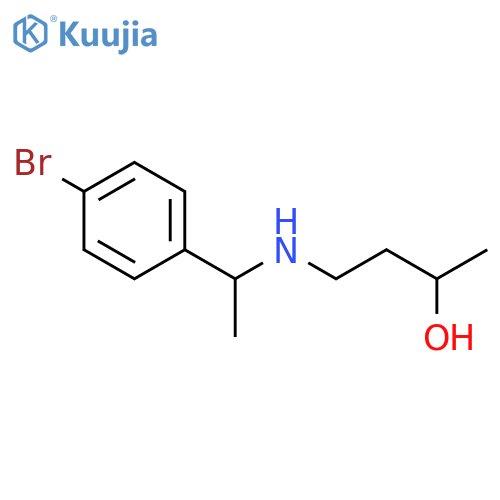 4-{1-(4-bromophenyl)ethylamino}butan-2-ol structure