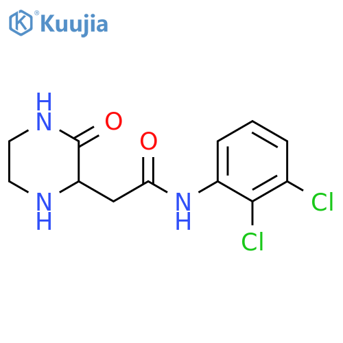 N-(2,3-dichlorophenyl)-2-(3-oxopiperazin-2-yl)acetamide structure