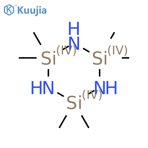 2,2,4,4,6,6-Hexamethylcyclotrisilazane structure