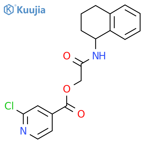 [(1,2,3,4-Tetrahydronaphthalen-1-YL)carbamoyl]methyl 2-chloropyridine-4-carboxylate structure