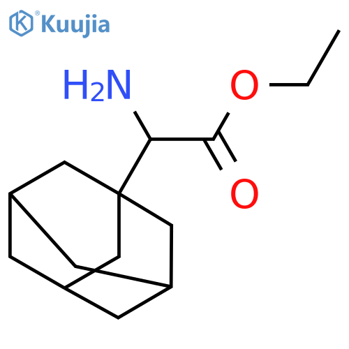 Tricyclo[3.3.1.13,7]decane-1-acetic acid, α-amino-, ethyl ester structure