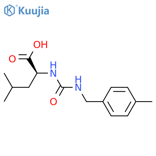 4-Methyl-2-({(4-methylphenyl)methylcarbamoyl}amino)pentanoic Acid structure